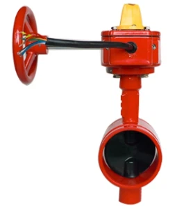 Grooved Signal Gear Operated Butterfly Valve